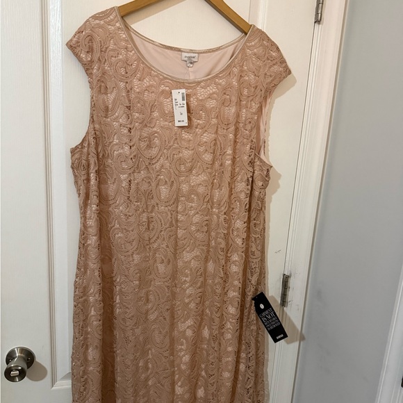 Avenue Dresses & Skirts - NWT Avenue cream Lace Sleeveless Dress size 22